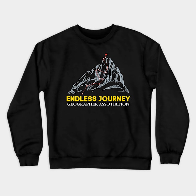 Endless Journey geography assosiation Crewneck Sweatshirt by 23 century